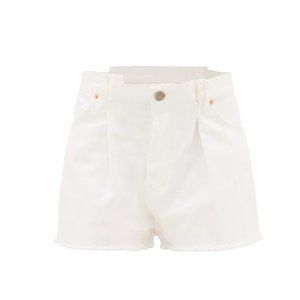 **SOLD** RAEY Fold raw-hem denim shorts